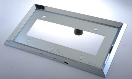 JET 501161 20角ABSクロームメッキナンバープレート枠大型用