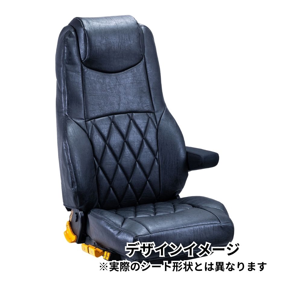 クラシックダイヤシートカバー (運転席+助手席セット) ブラック 17