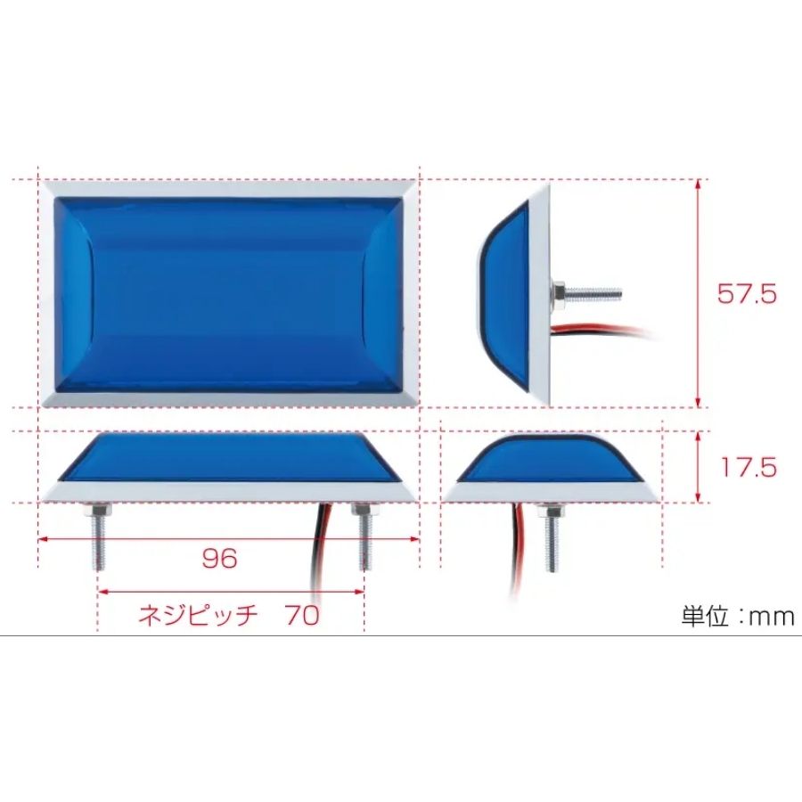 LEDフラットマーカー面発光 イエロー ジェットイノウエ 634408