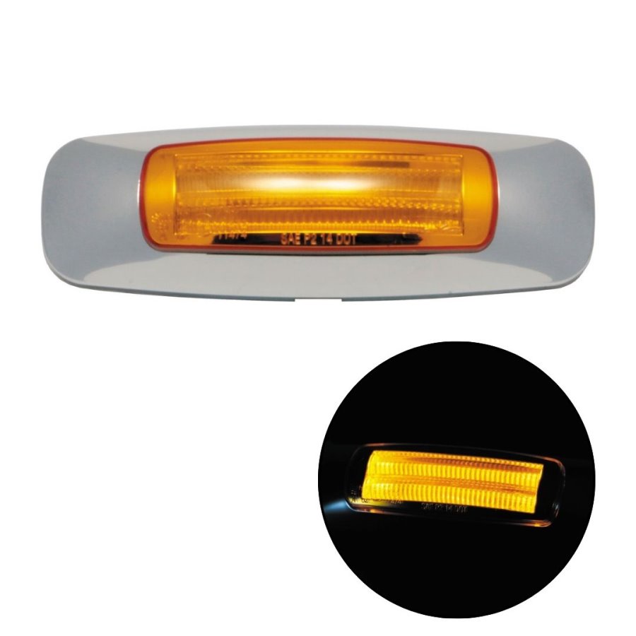 LEDスリムラインマーカー アンバー 24V 534622 / トラック用品貨物堂