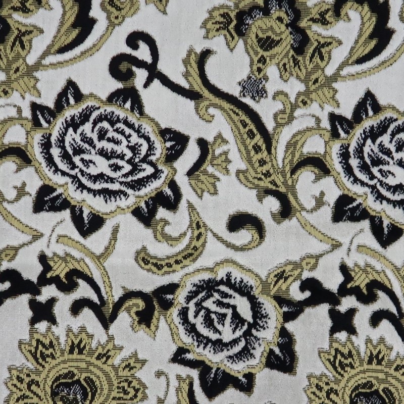 金華山 モンブランローズ 四角型サイドカーテン ノーマル仕様 裏黒生地