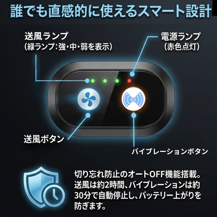 Wファンクールクッション バイブレーション機能付き 12/24V共用 日本