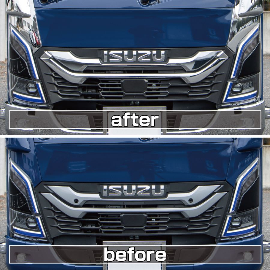 メッキフロントグリル 23エルフ ローキャブ車用 ジェットイノウエ