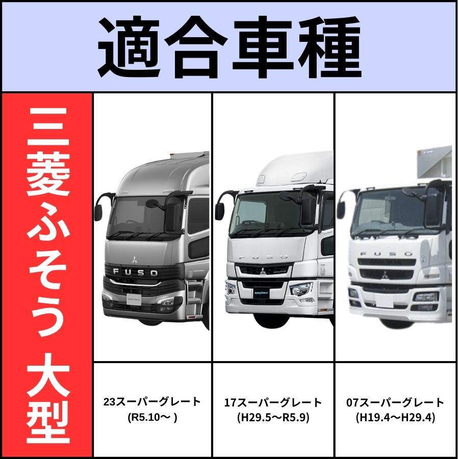 新品　三菱ふそう 純正メッキミラーカバー　3点セットスーパーグレート メッキミラーカバー ポイントカバー 三菱ふそう 23スーパーグレート/17