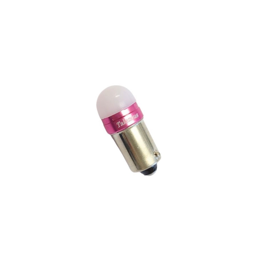 TAKE-3 ルミナスルーセントバルブ(Ba9s)ピンク 12/24V共用(無極性)角