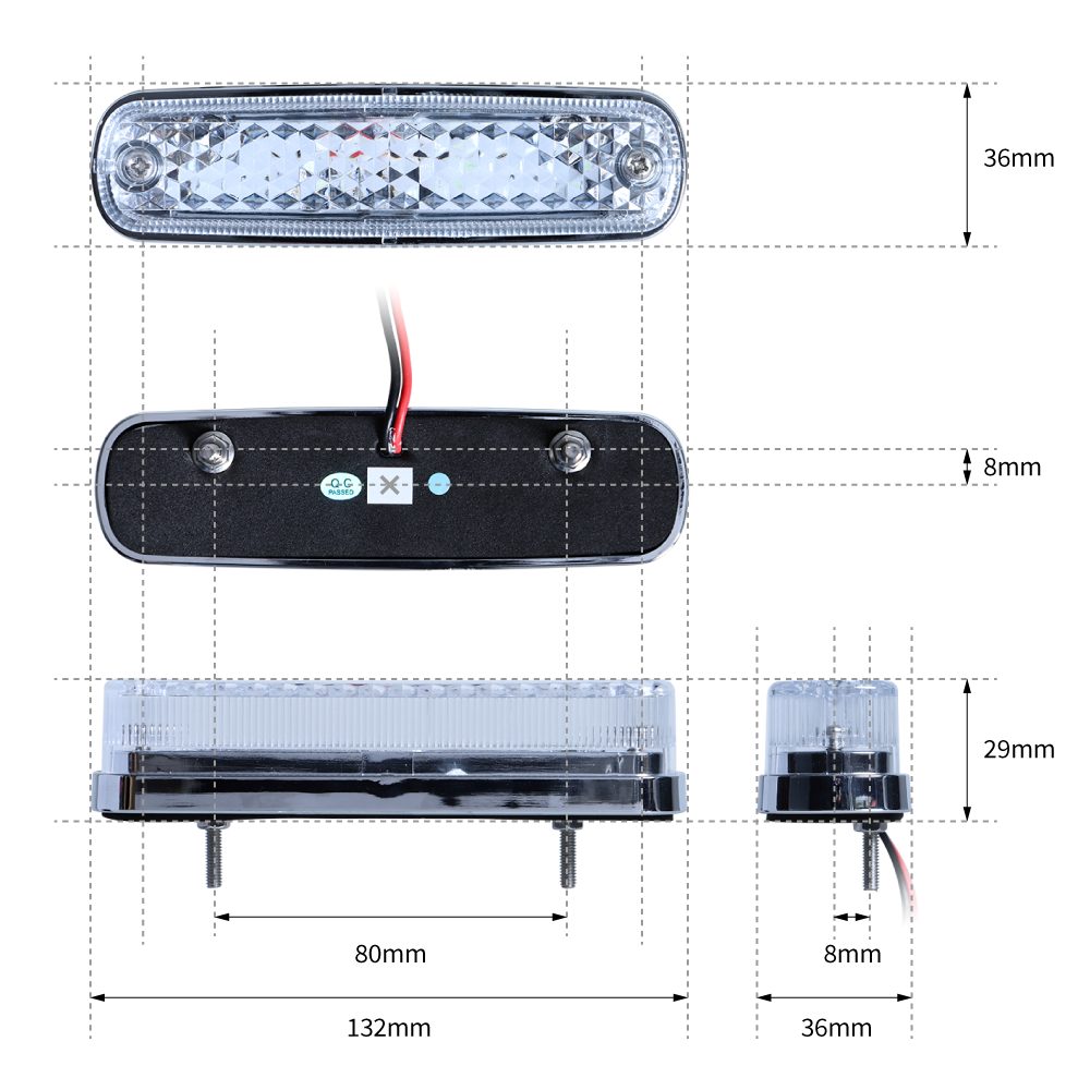 533592 LED4車高灯ランプNEO アンバー アンバー 24V / トラック用品