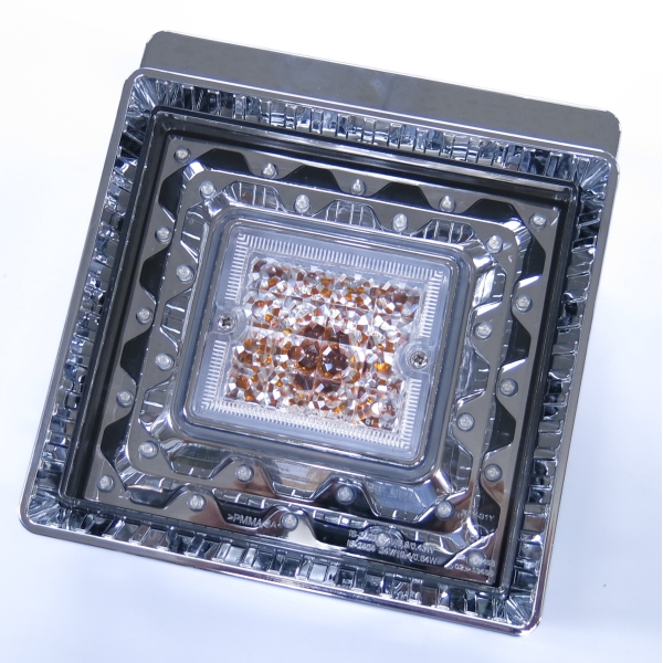 JB角型LEDテールランプ単体 クリアレンズ LED赤 橙(ウインカー用) 日本