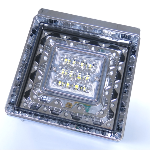 JB角型LEDテールランプ単体 クリアレンズ LED赤 LEDホワイト(バック