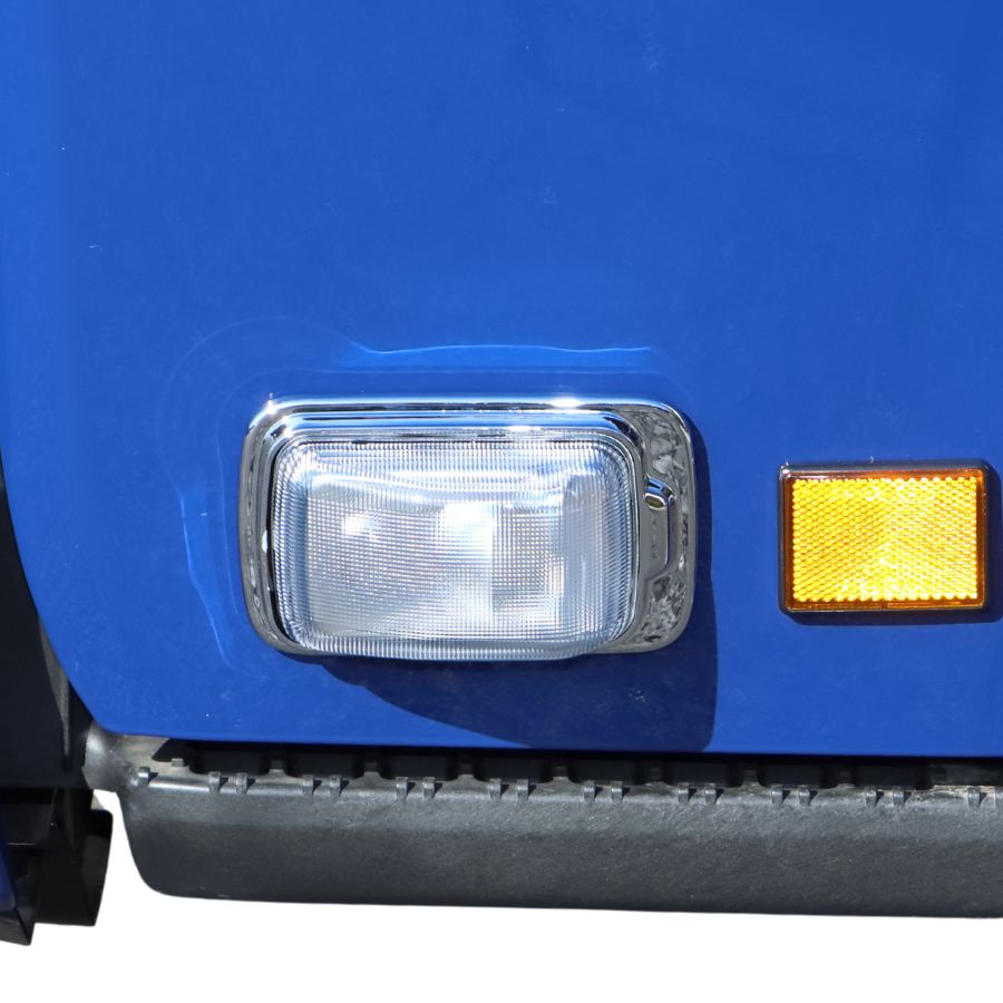 メッキドアサイドマーカーランプベースカバー 23エルフ ローキャブ車用