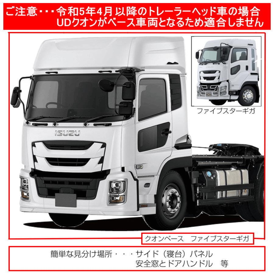 寝台パネル 片側単品 ファイブスターギガ/23フォワード/07フォワード