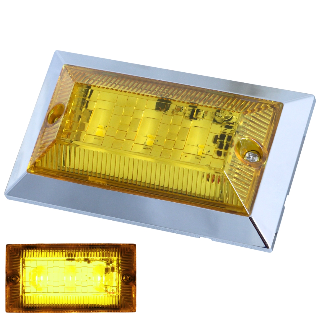 ハイパワーフラットマーカーランプNEO イエロー/イエロー 12V/24V共用