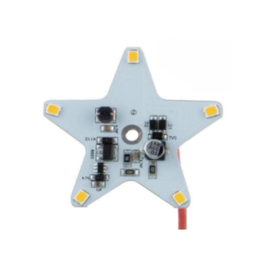 野*猫様 星マーカー　LED 12/24ボルト　21個セット 星マーカーランプ用 LEDユニット 電球色 ホタル点滅 12V/24V共用