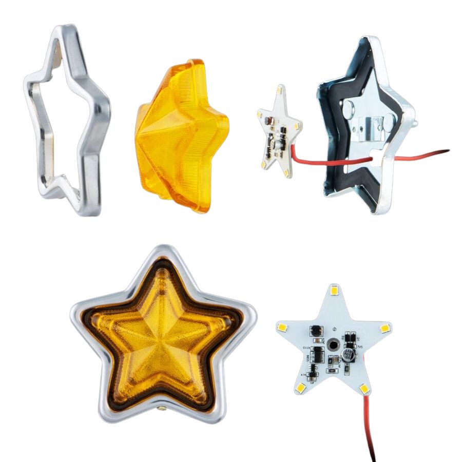 星マーカーランプ用 LEDユニット 電球色 ホタル点滅 12V/24V共用