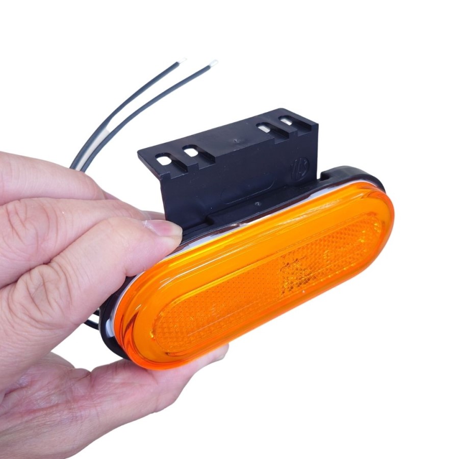 FE-244 WASサイドマーカー大(オレンジ)W198 / トラック用品貨物堂