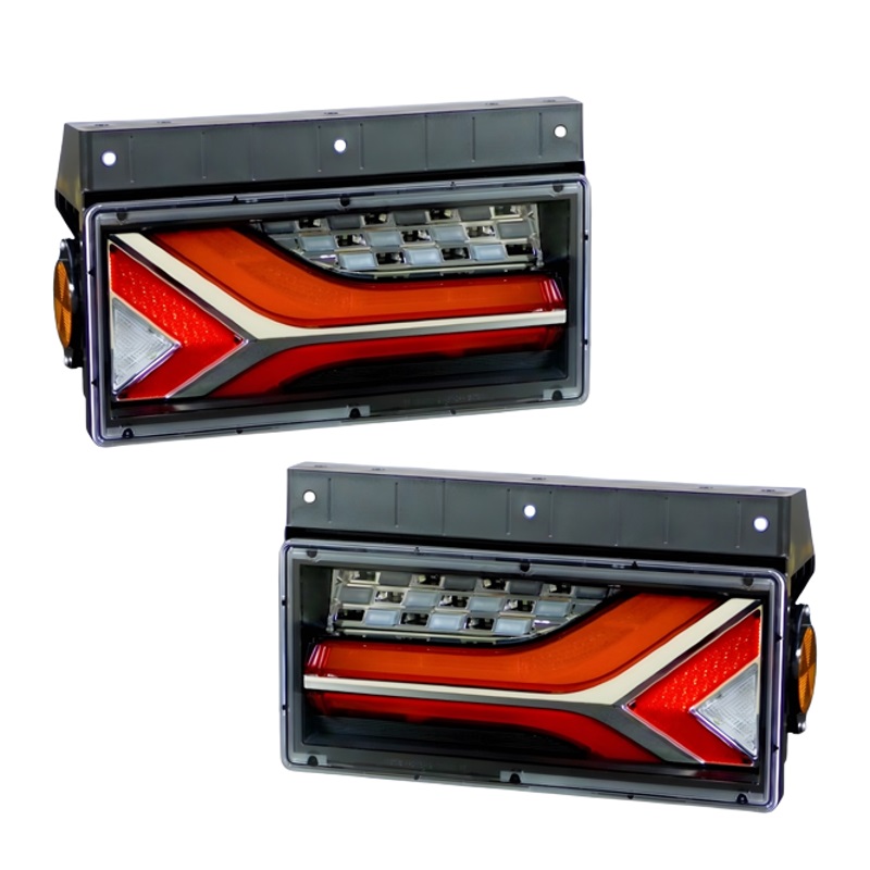 流鏑馬LEDテールランプ 2連タイプ レッドver シーケンシャルターン仕様